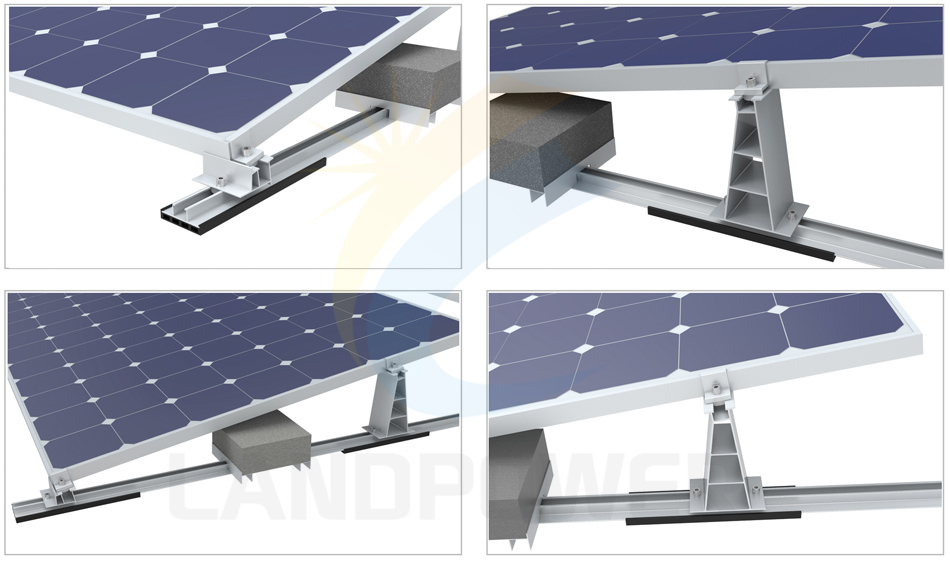 ballasted solark mounting structure