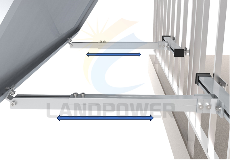 adjustable solar balcony structure