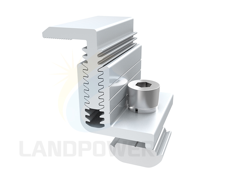 adjustable solar panel end clamp