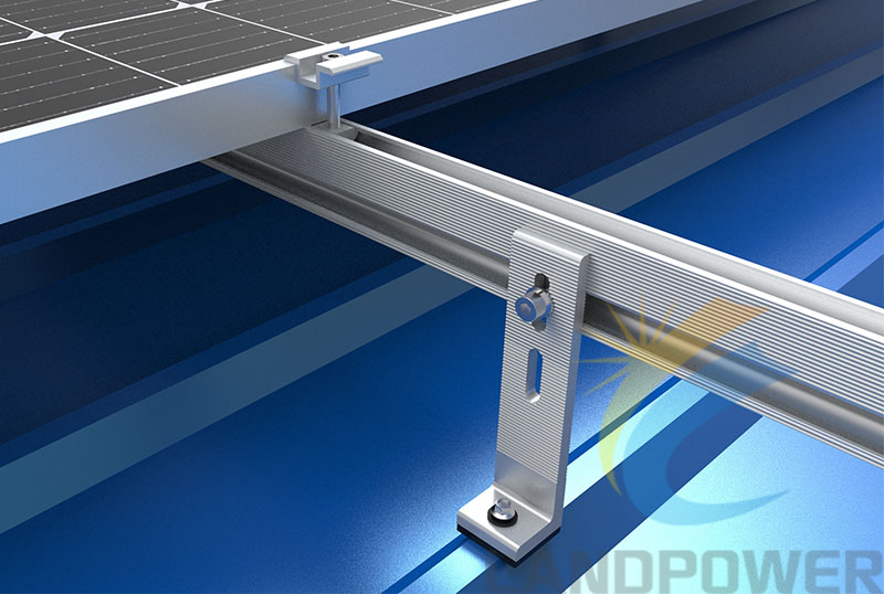 L Foot Bracket Metal Roof Solar Mounting System
